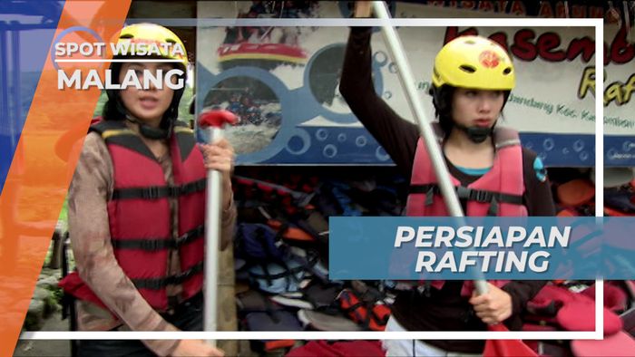 Memakai Perlengkapan Keamanan, Persiapan Rafting di Kasembon Kota Malang