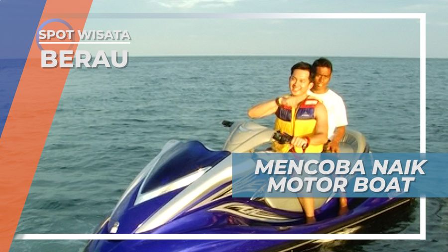 Mengendarai Jetski di Suasana Senja di Perairan Tanjung Batu, Berau