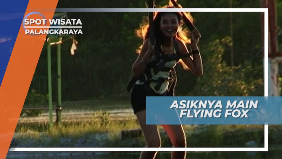 Meluncur Dari Ketinggian, Bermain Flying Fox di Atas Danau, Palangkaraya