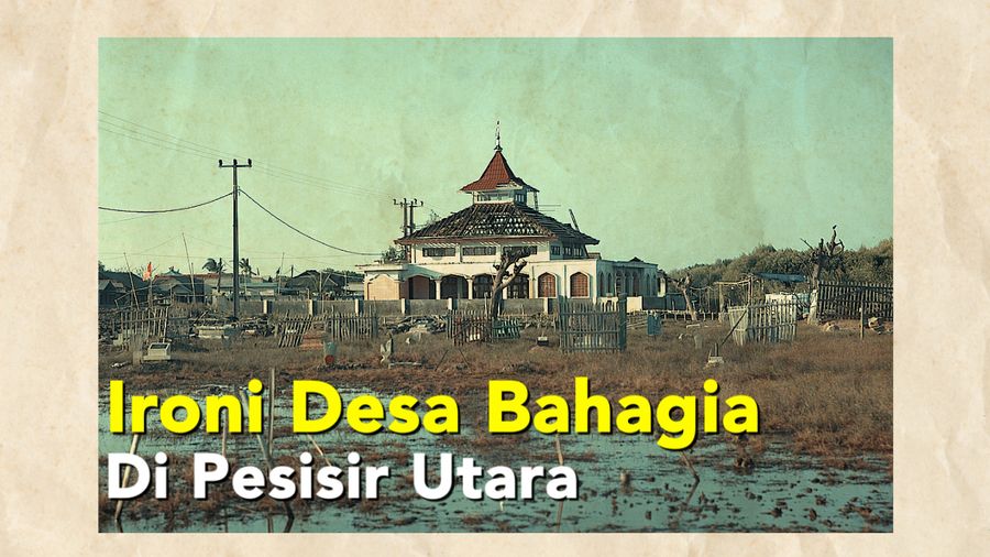 Potret Pesisir Bekasi yang Terancam Tenggelam Karena Banjir Rob