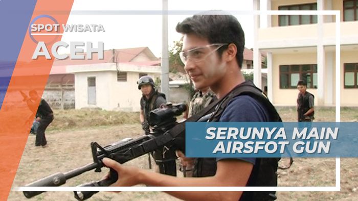 Seperti Film Aksi, Serunya Bermain Airsoft Gun di Aceh