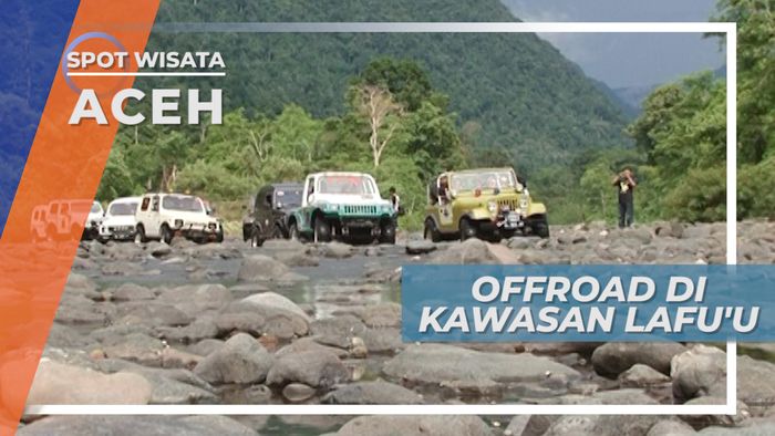 Offroad di Kawasan Sungai Berbatu Lafuu Aceh