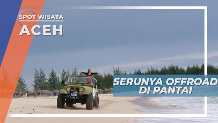 Offroad di Kawasan Pasir Pantai Lafuu Aceh