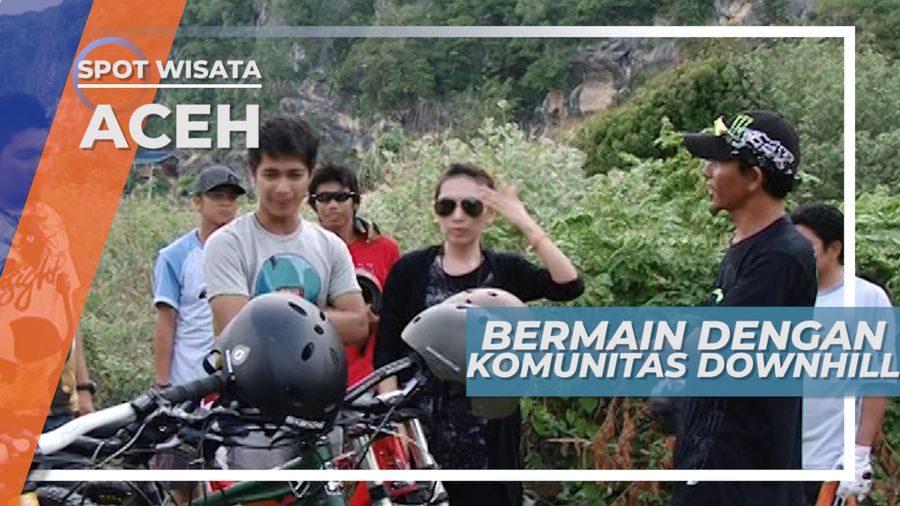 Bersepeda Downhill di Kawasan Lampuuk Aceh