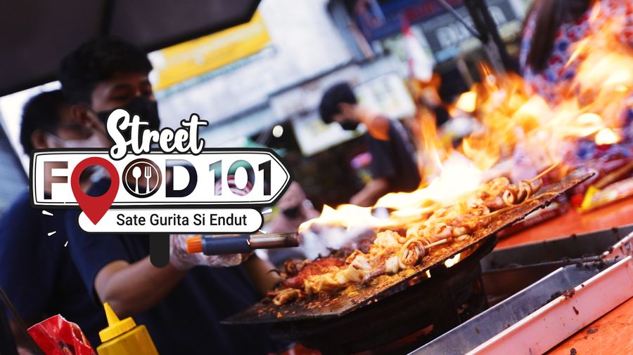 Sate Gurita Bakar Gurih nan Kenyal di Pasar Lama Tangerang