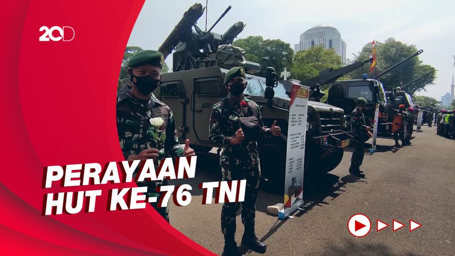 Penampakan Ratusan Alutsista TNI Mejeng di Sekitar Istana Presiden
