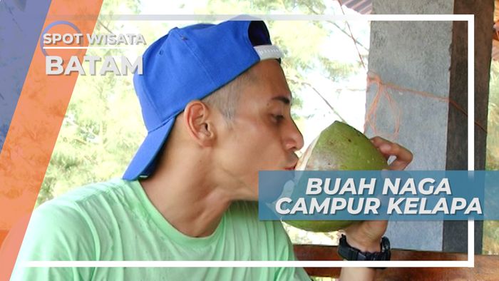 Menikmati Paduan Kesegaran Buah Naga dan Kelapa, Batam