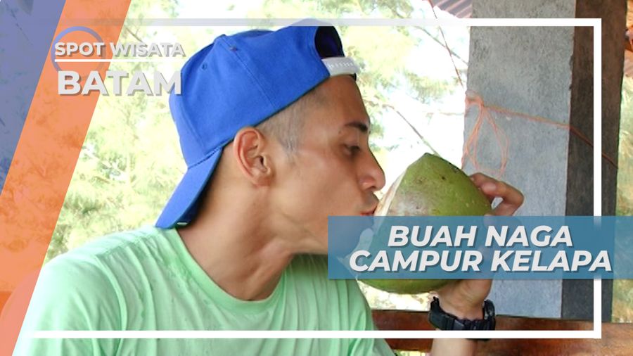 Menikmati Paduan Kesegaran Buah Naga dan Kelapa, Batam