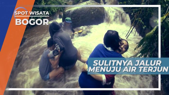 Medan Terjal, Sulitnya Jalur Menuju Air Terjun, Bogor
