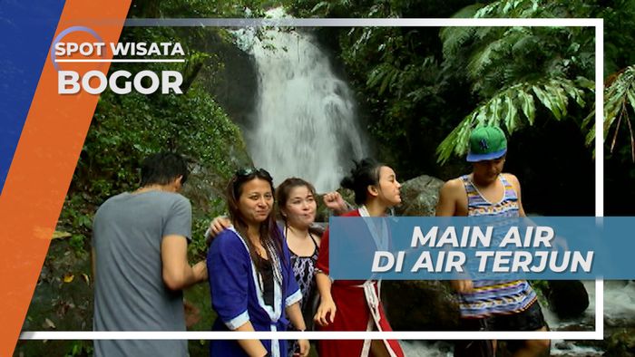 Seru-seruan, Habiskan Waktu Bermain di Air Terjun, Bogor