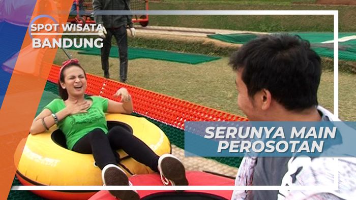 Merosot Menuruni Bukit, Serunya Bermain Perosotan di Kawasan Wisata Bandung