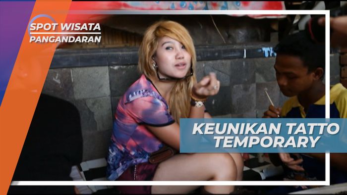Dilukis, Beginilah Proses Pembuatan Tatto Temporary, Pangandaran