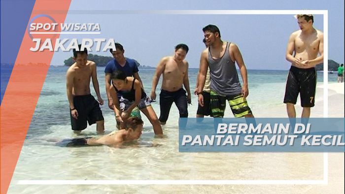 Seru-seruan Menghabiskan Waktu di Pantai Pulau Semut Kecil, Jakarta