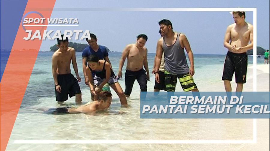 Seru-seruan Menghabiskan Waktu di Pantai Pulau Semut Kecil, Jakarta