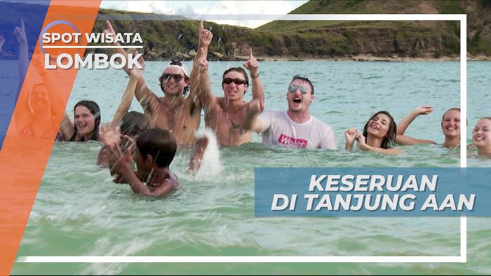 Seru-Seruan Bermain Air, Menghabiskan Waktu di Pantai Tanjung Aan, Lombok