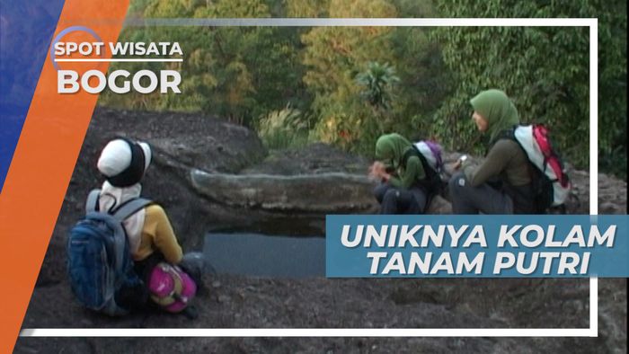 Kolam Taman Putri, Kolam Alami di Atas Tebing Batu, Bogor