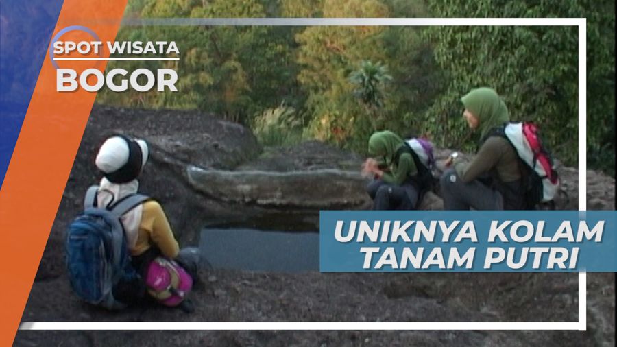 Kolam Taman Putri, Kolam Alami di Atas Tebing Batu, Bogor