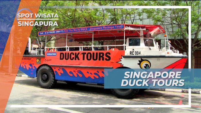 Mencoba Fasilitas Mobil Bebek, Bisa Berjalan di Air dan di Darat, Singapura