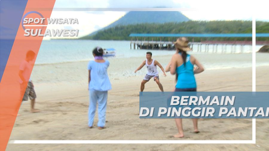 Lari-larian, Serunya Bermain Permainan Tradisional di Pinggir Pantai, Manado