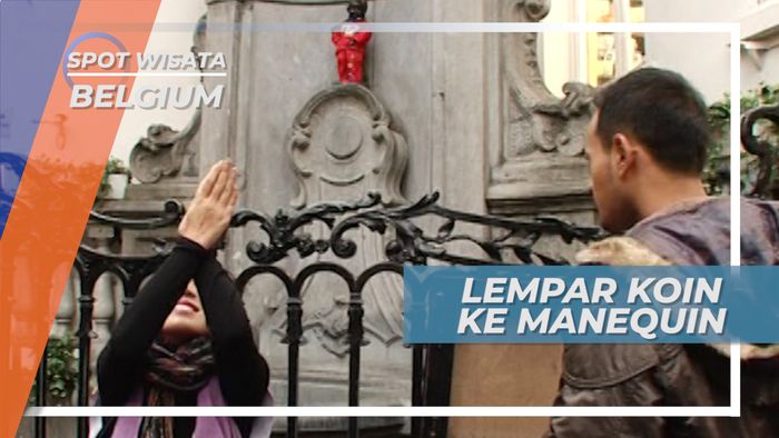 Mannequin Pis, Wisata Lempar Koin di Pusat Kota Brussel, Belgia