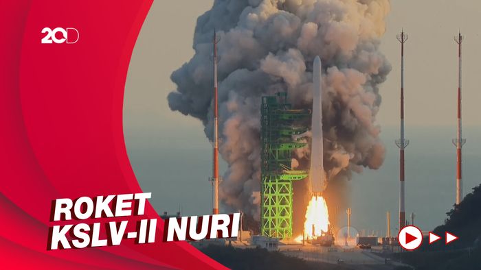 Detik-detik Peluncuran Roket Pertama Korsel ke Luar Angkasa