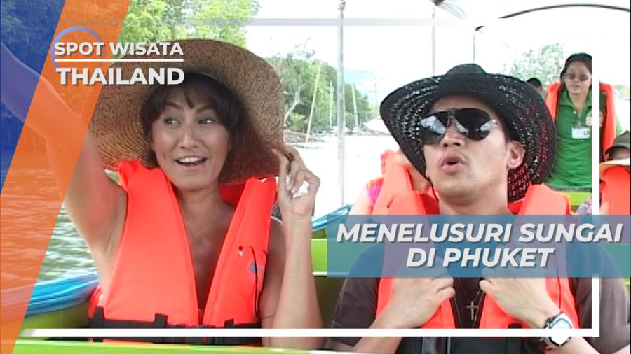 Bertemu Ular di Ranting Pohon Bakau saat Menelusuri Sungai Phuket Thailand