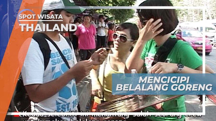 Mencicipi Belalang Goreng di Pasar Chatuchak Thailand