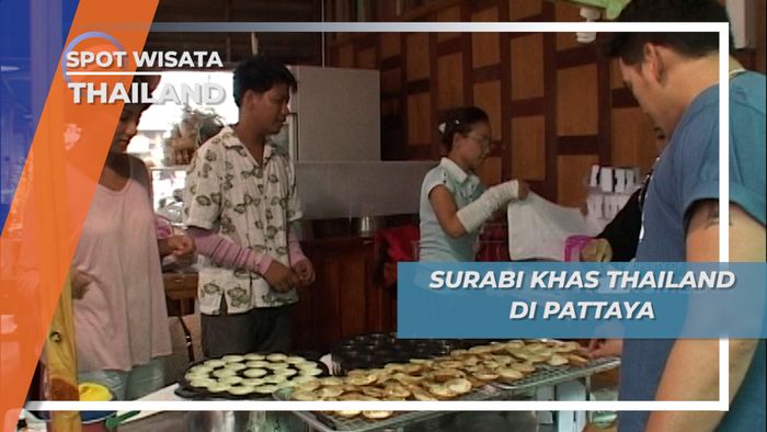 Ternya ada Kudapan Sejenis Surabi Khas Thailand Di Floating Market Pattaya 