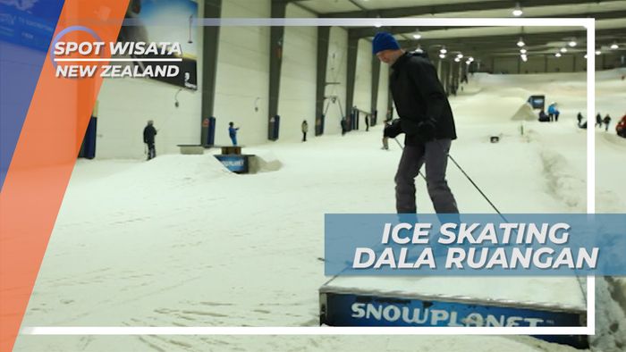 Serunya Bermain Ice Skating di Dalam Ruangan, New Zealand