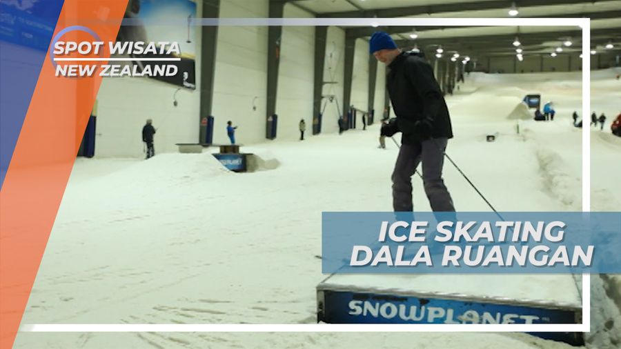 Serunya Bermain Ice Skating di Dalam Ruangan, New Zealand