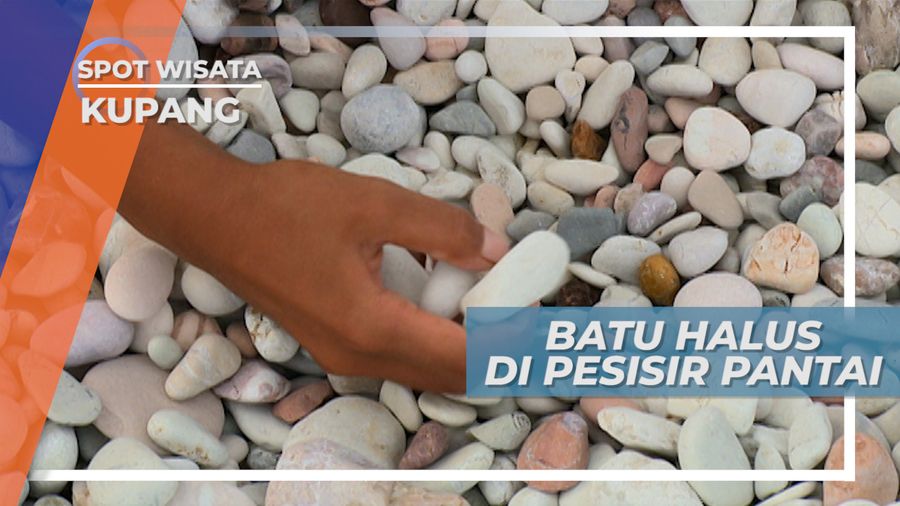 Cantiknya Batu Warna-warni di Tepi Pantai Kolbano Kupang