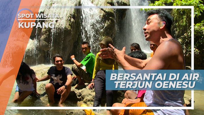 Bersantai Menikmati Suasana Asri Air Terjun Oenesu Kupang