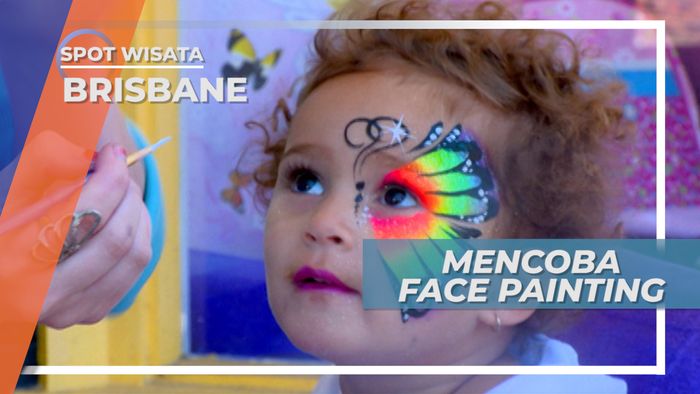 Warna Warni Cantik, Mencoba Face Painting, Australia