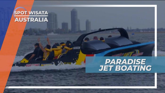 Wahana Mendebarkan! Berputar 360 Derajat Naik Jet Boating, Gold Coast Australia