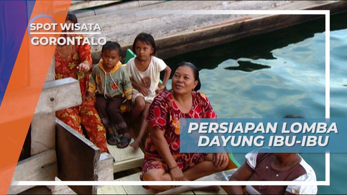 Penuh Gelak Tawa, Perlombaan Dayung Ibu-ibu Warga Desa Torosiaje Gorontalo