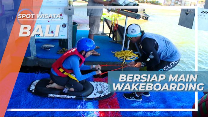 Bersiap-Siap Wakeboarding Taman Wisata Air di Pedungan Denpasar Selatan Bali