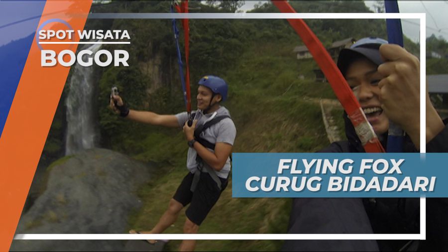Flying Fox Curug Bidadari, Meluncur Kecang dari Ketinggian dengan Latar Keindahan Air Terjun Sentul Bogor