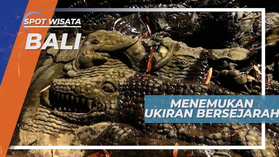 Pahatan Batu Sungai Menceritakan Rama dan Sinta di Sungai Ayung Ubud Bali