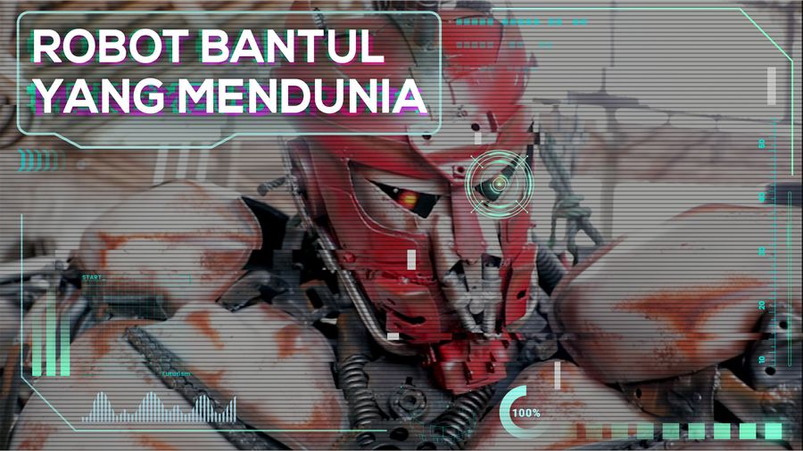 Pria Bantul Pembuat Robot Berbahan Motor Rongsok