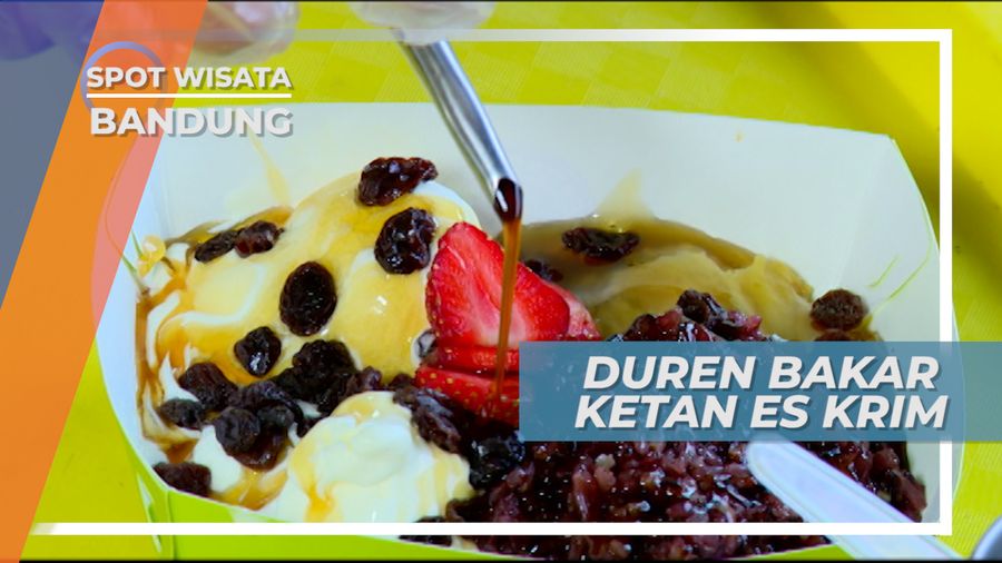 Segarnya Duren Bakar Ketan Es Krim, Bandung