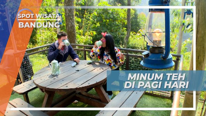 Menikmati Hangatnya Teh di Suasana Sejuk Hutan Bandung