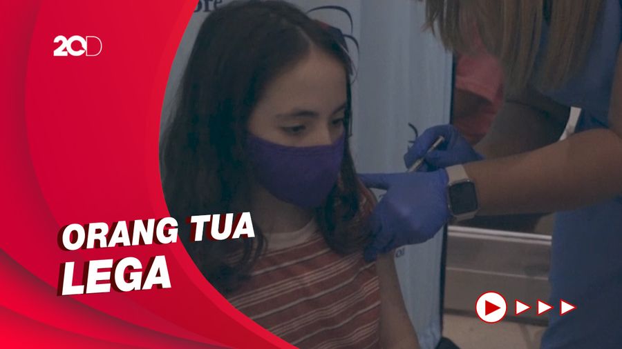 Reaksi Anak-anak New York saat Disuntik Vaksin Pfizer