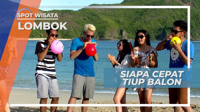 Tiup Balon Tepi Pantai, Ide Permainan Bersama Kerabat, Lombok