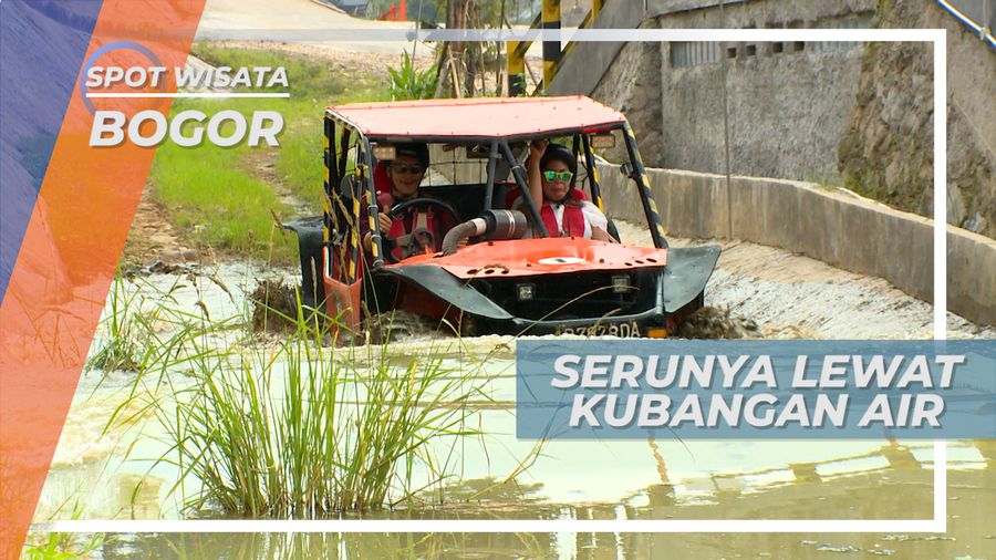 Melibas Kubangan, Taklukkan Rintangan Offroad, Bogor