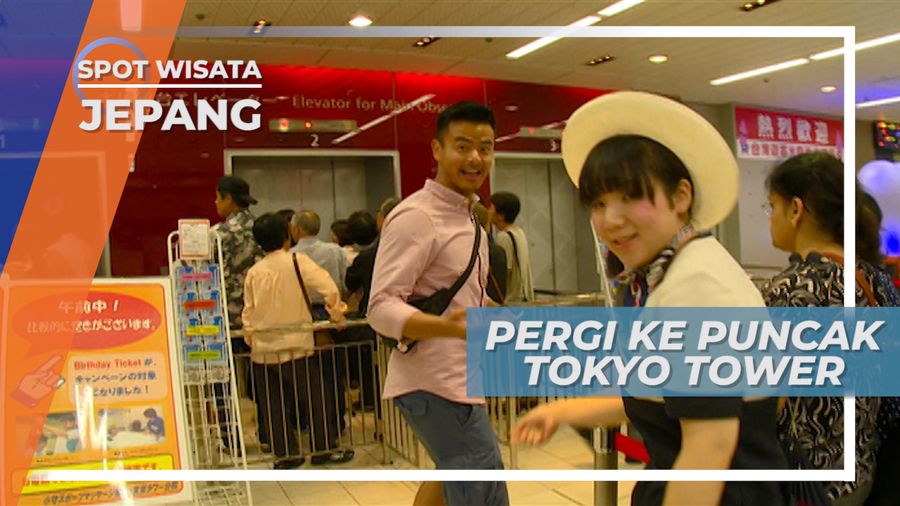 Tokyo Tower, Menuju Puncak Tertinggi di Jepang Dengan Menapaki Anak Tangga 