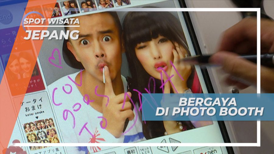 Bergaya ala Model di Photo Booth Game Centre Jepang