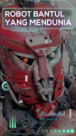 Robot dari Motor Rongsok Buatan Orang Bantul