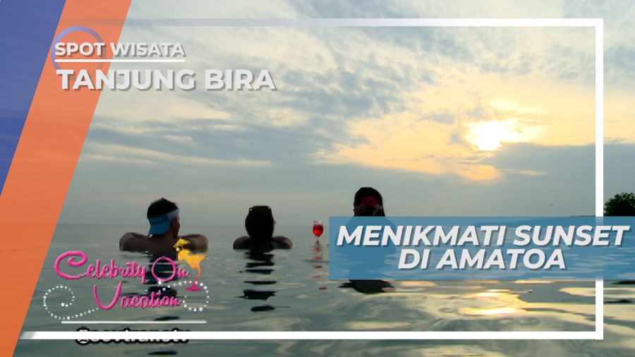 Berenang Sambil Menikmati Romantisme Sunset di Tanjung Bira