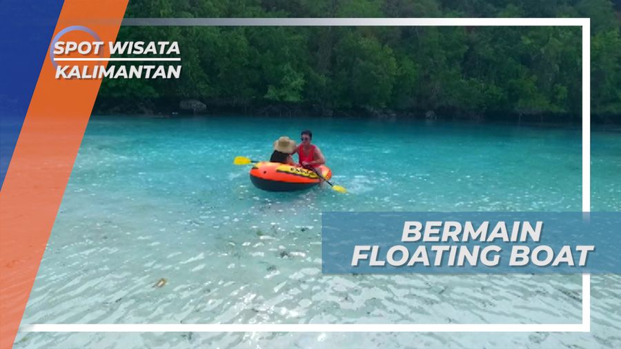 Menyusuri Laguna Dengan Floating Boat, Secret Lagoon Pulau Derawan Kalimantan Timur
