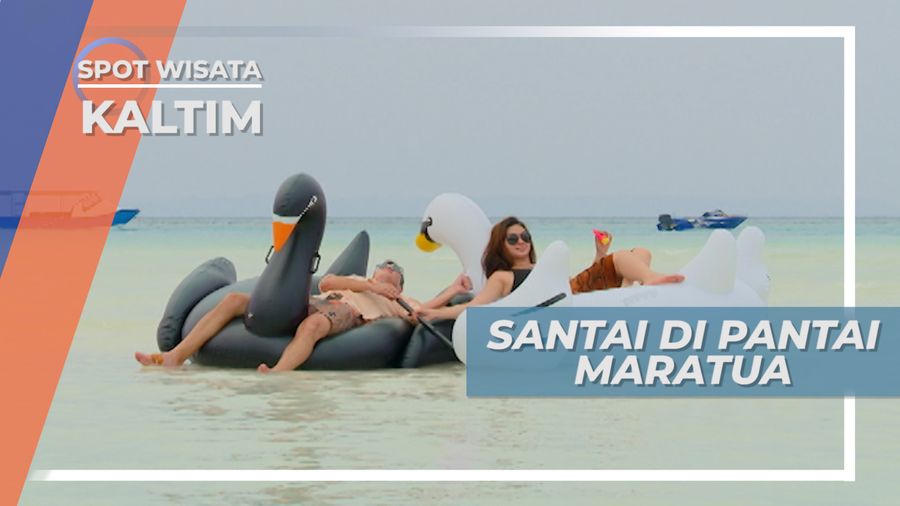 Naik Floating Bubble, Bersantai di Pantai Maratua Kalimantan Timur